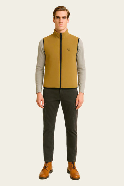 Bej Polar Yelek İş Kıyafeti - Fermuarlı | Mole Uniform