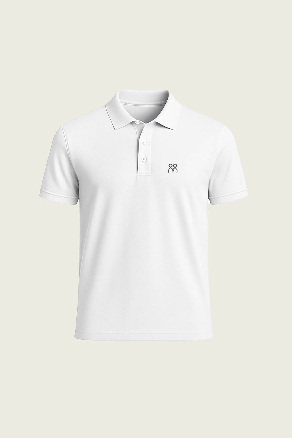 Beyaz Kısa Kollu İş T-Shirt - Polo Yaka | Mole Uniform