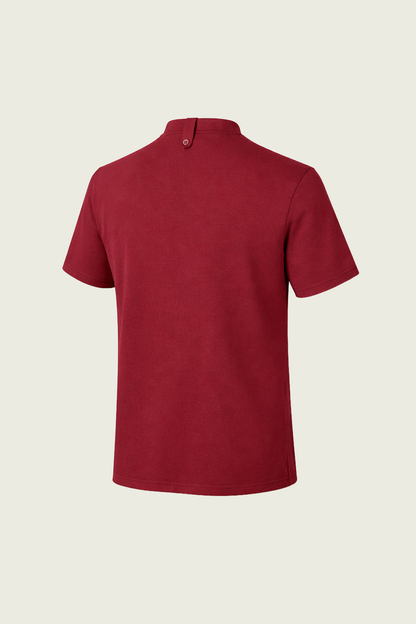 Disiplinli kesime sahip bordo mutfak tişörtü modelleri